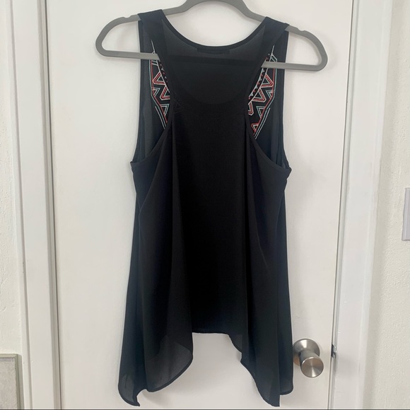 Embroidered Tunic Racerback Tanktop - Picture 3 of 5